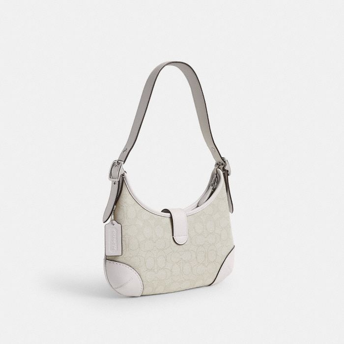 HAMPTONS HOBO BAG IN SIGNATURE JACQUARD