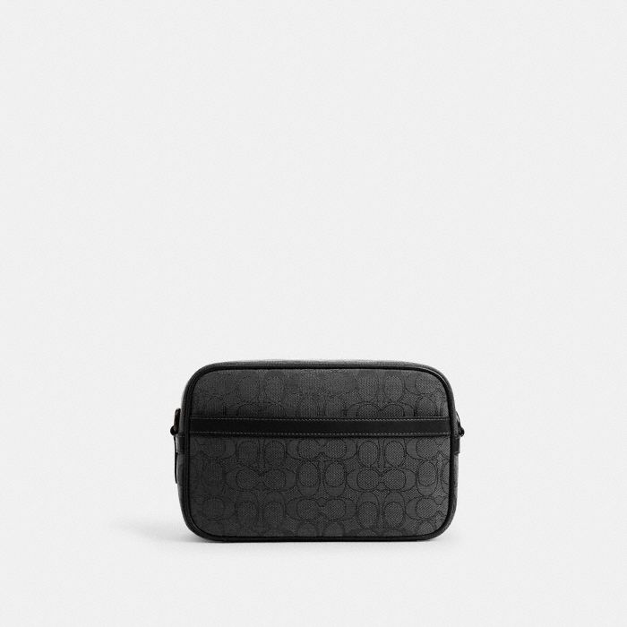 THEO CAMERA BAG IN SIGNATURE JACQUARD