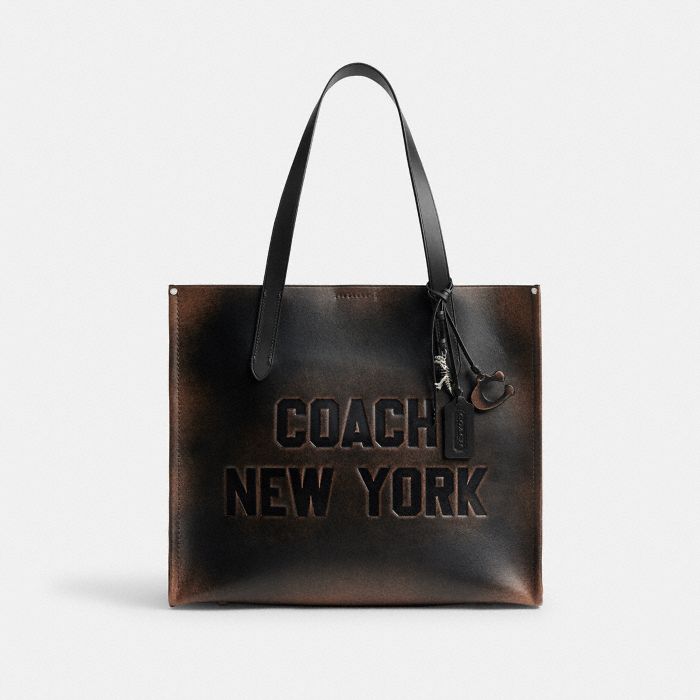 RELAY TOTE BAG IN LOVED LEATHER