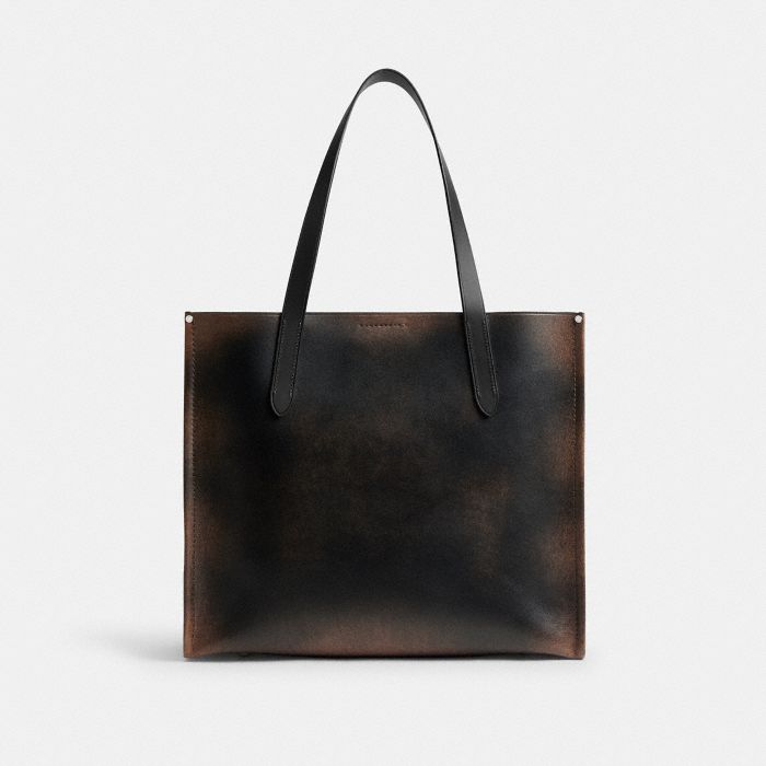 RELAY TOTE BAG IN LOVED LEATHER
