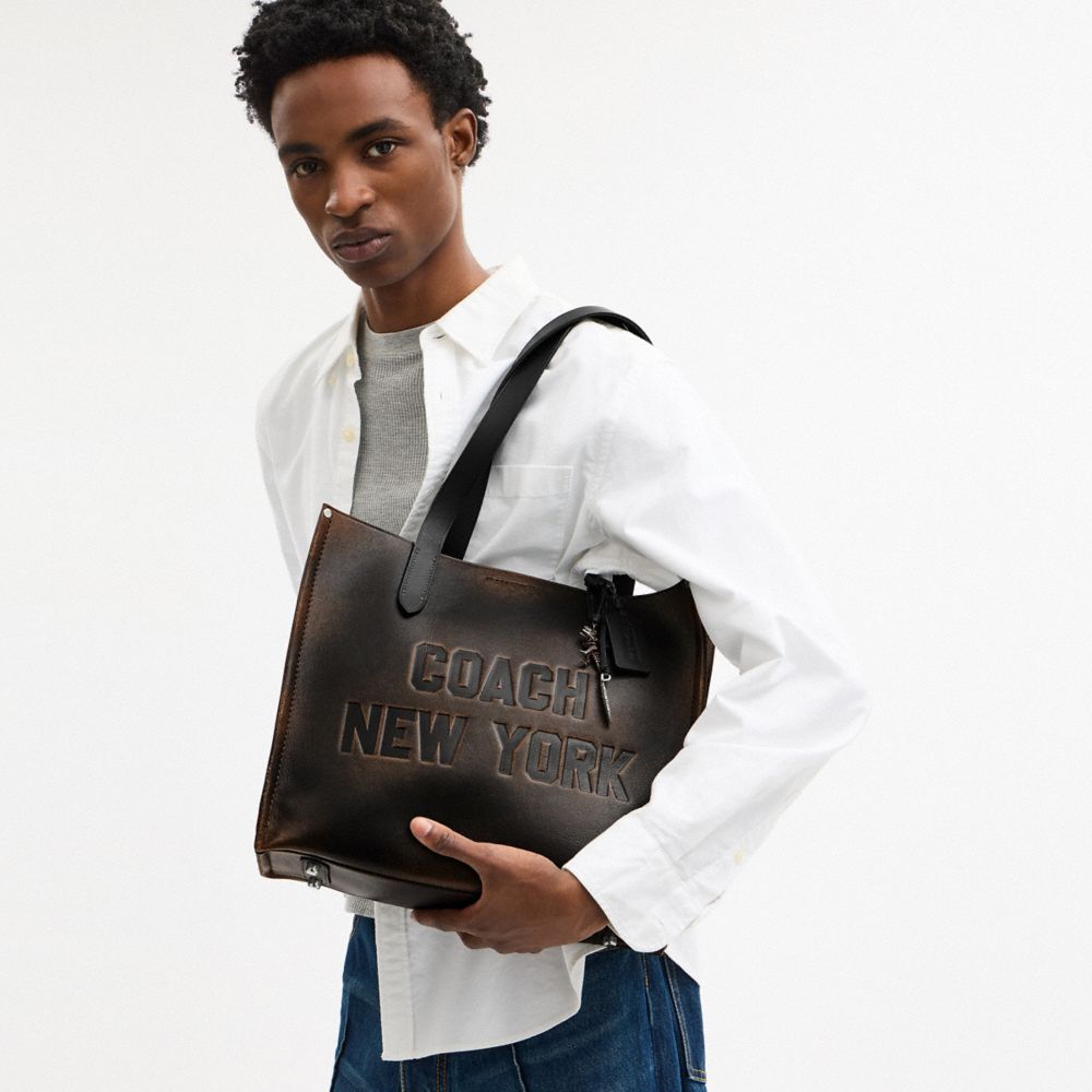 RELAY 34 復古摯愛皮革托特手袋