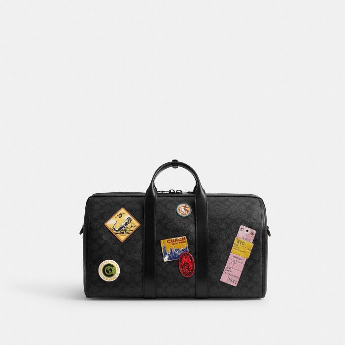 GOTHAM DUFFLE BAG 45 IN SIGNATURE CANVAS WITH PATCHES