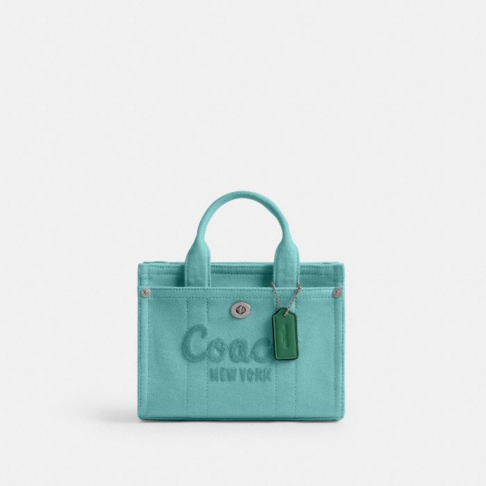 COLORED DENIM CARGO TOTE 20