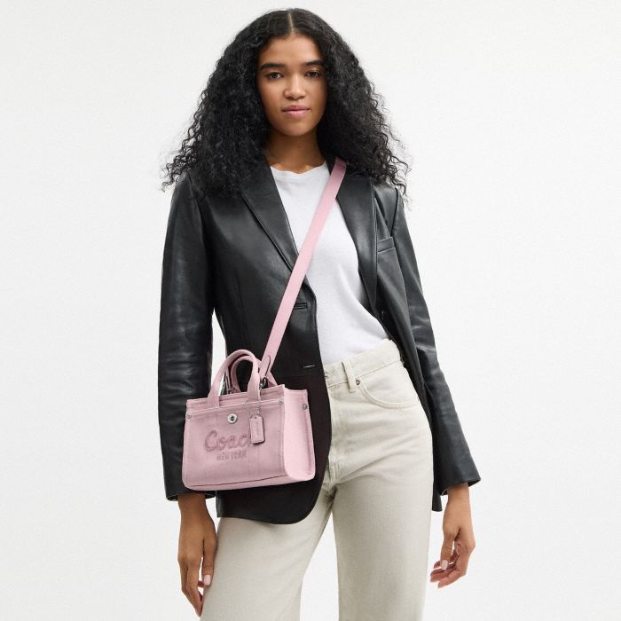 COLORED DENIM CARGO TOTE 20