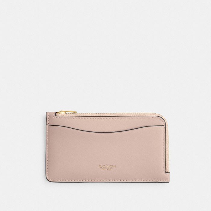 REFINED CALF COLORBLOCK LEATHER NEW YORK ZIP CARD CASE