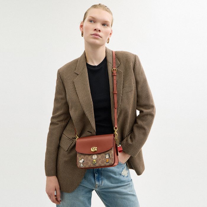 COACH X PEANUTS PRINT CASSIE CROSSBODY 19