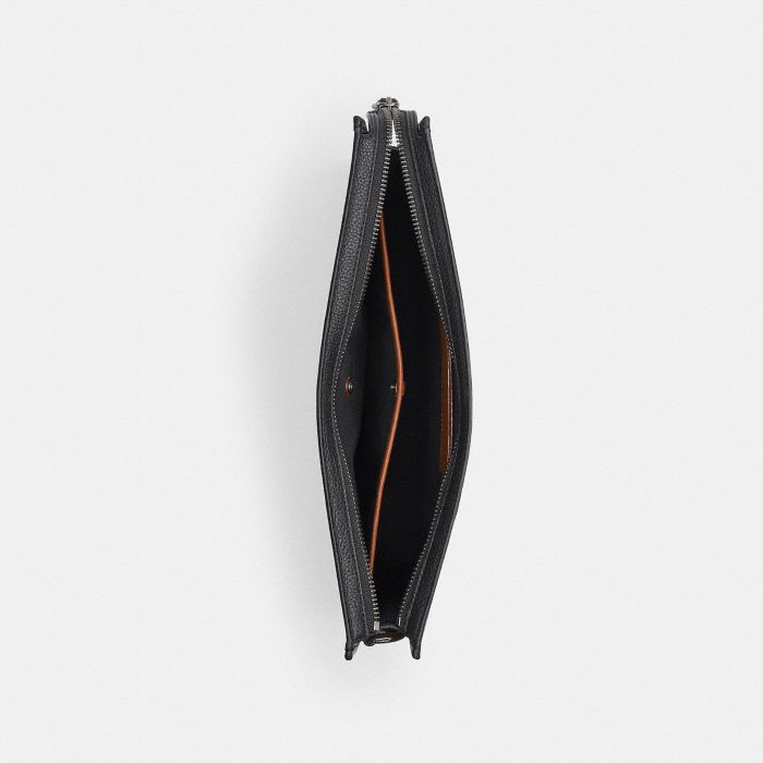 CHARTER POUCH WITH PEBBLED LEATHER
