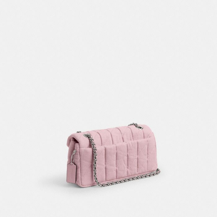 QUILTED COLORED DENIM TABBY SHOULDER BAG 26