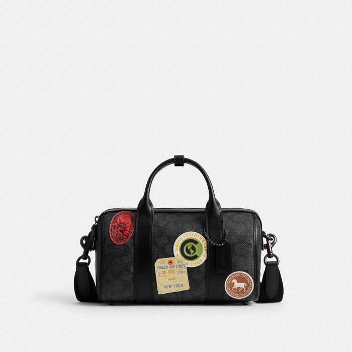 GOTHAM DUFFLE BAG 24 IN SIGNATURE CANVAS WITH PATCHES