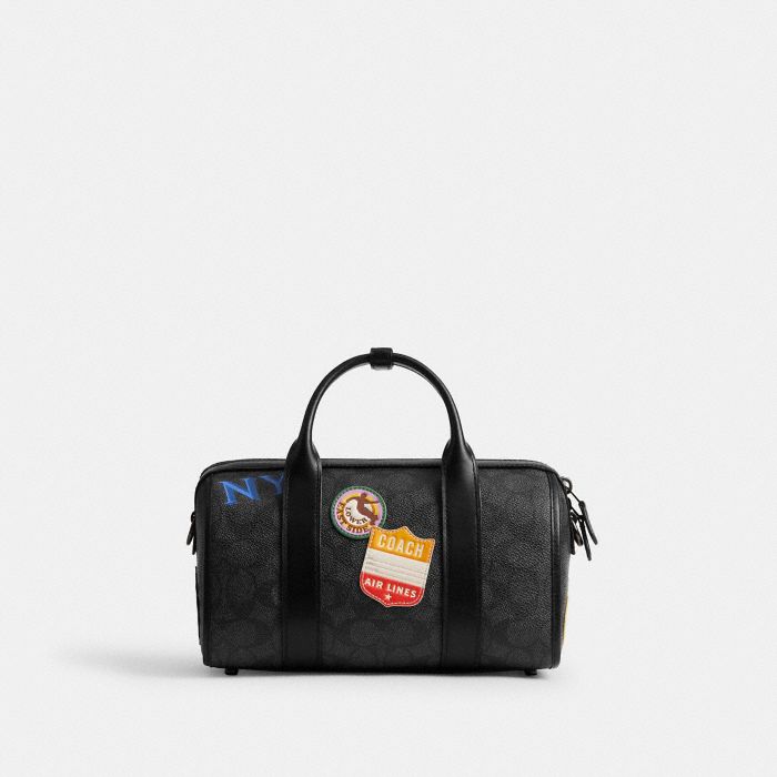 GOTHAM DUFFLE BAG 24 IN SIGNATURE CANVAS WITH PATCHES