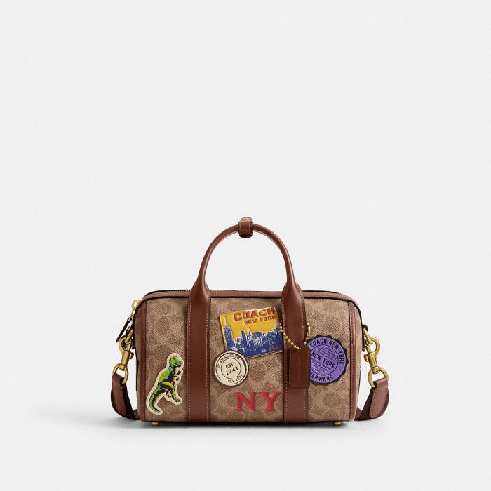 GOTHAM DUFFLE BAG 24 IN SIGNATURE CANVAS WITH PATCHES