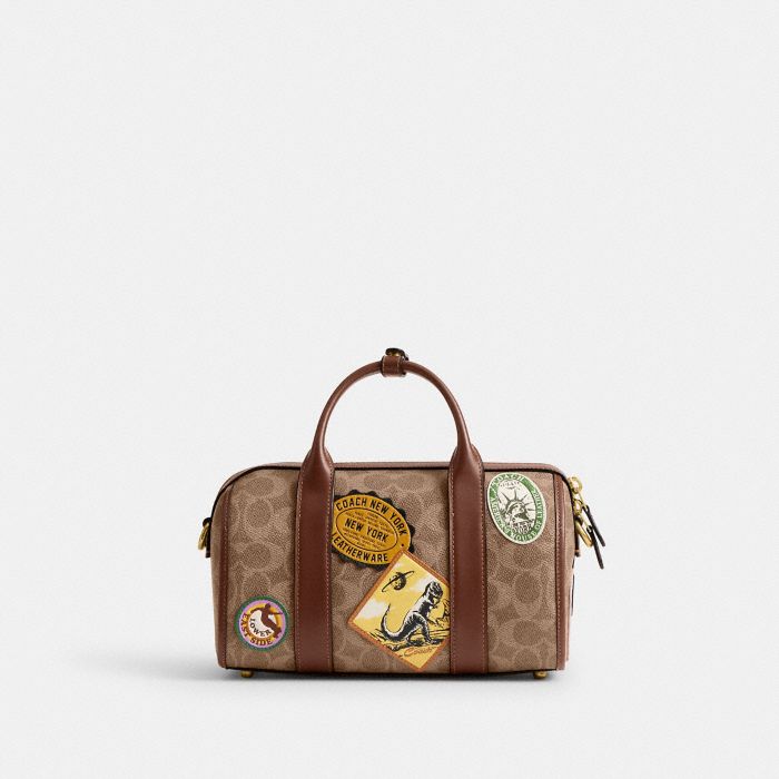 GOTHAM DUFFLE BAG 24 IN SIGNATURE CANVAS WITH PATCHES