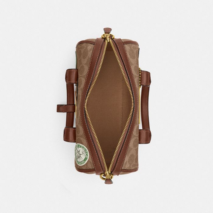 GOTHAM DUFFLE BAG 24 IN SIGNATURE CANVAS WITH PATCHES