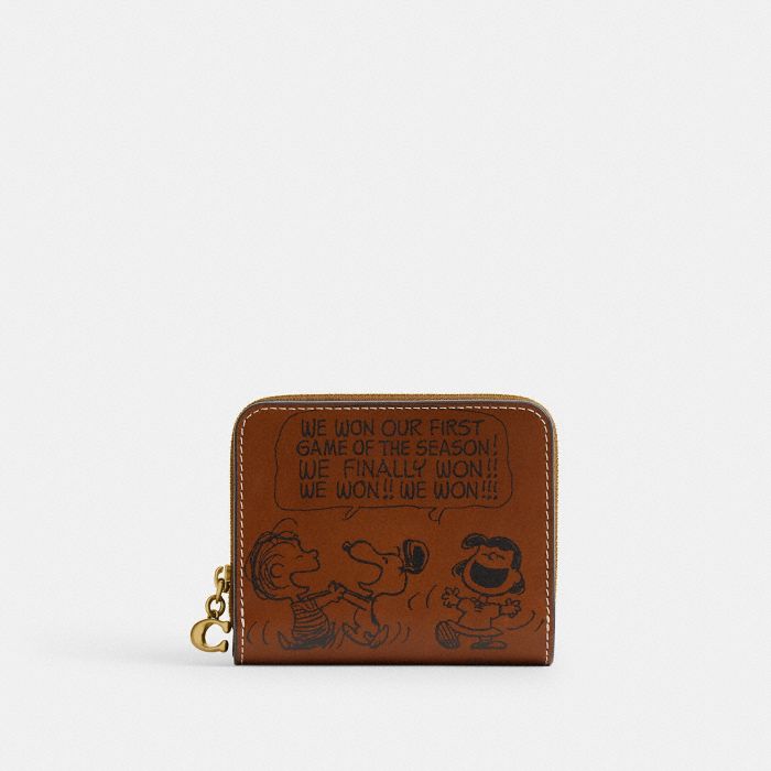 PEANUTS NEWSPAPER PRINT BILLFOLD WALLET