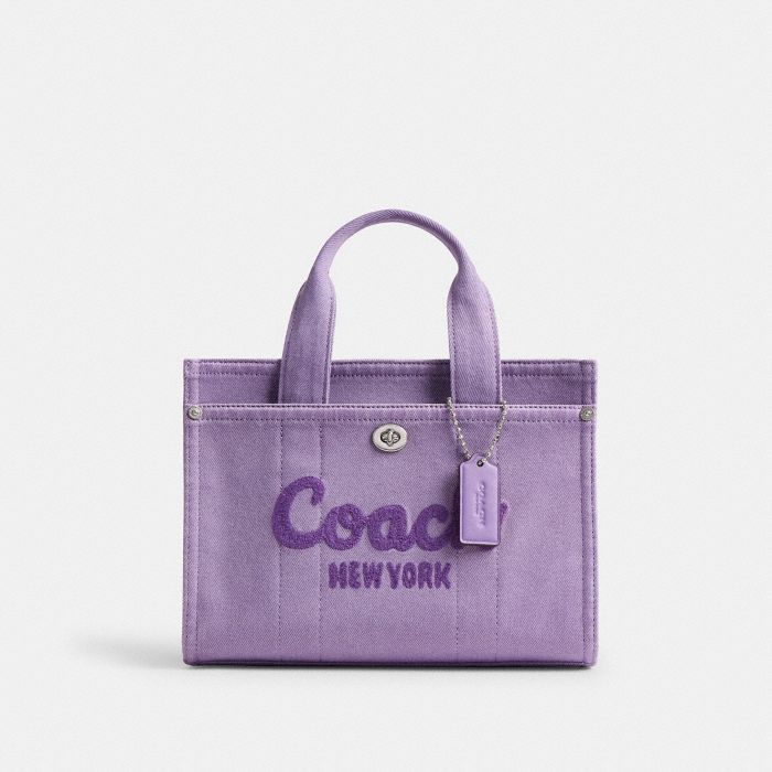 COLORED DENIM CARGO TOTE 26