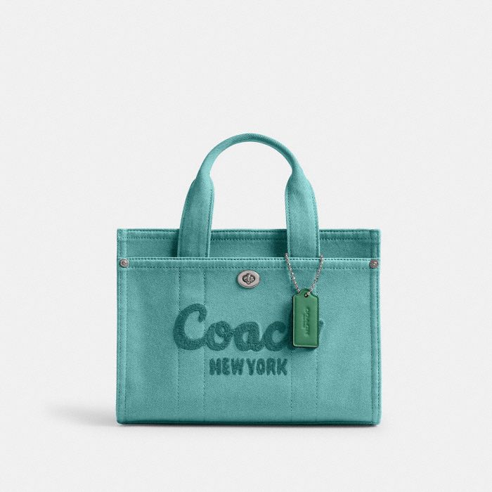 COLORED DENIM CARGO TOTE 26