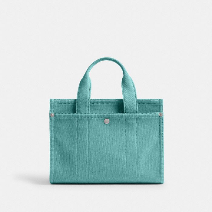 COLORED DENIM CARGO TOTE 26