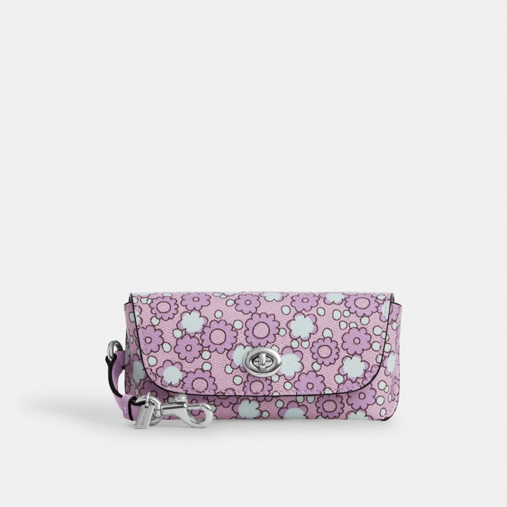 Sunglass Case With Floral Print - CBH02 - Sv/Lily Multi