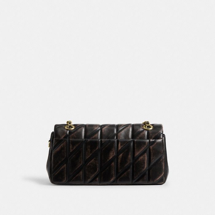 TABBY SHOULDER BAG 26 IN LOVED LEATHER WITH QUILTING