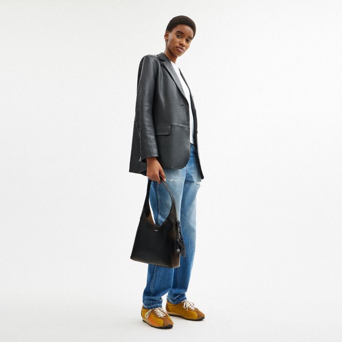 BROOKLYN 28 仿舊皮革單肩手袋