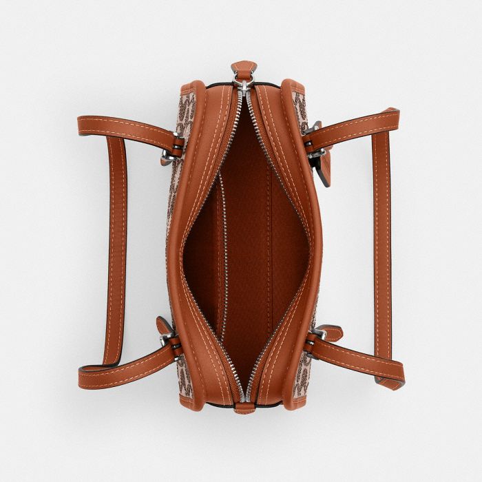 THE COACH ORIGINALS CRYSTAL SIGNATURE JACQUARD SWING ZIP 20