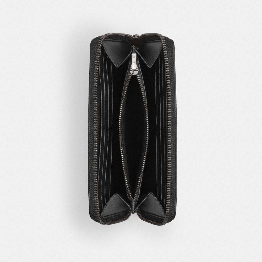 ACCORDION 經典 SIGNATURE 帆布徽章裝飾皮夾