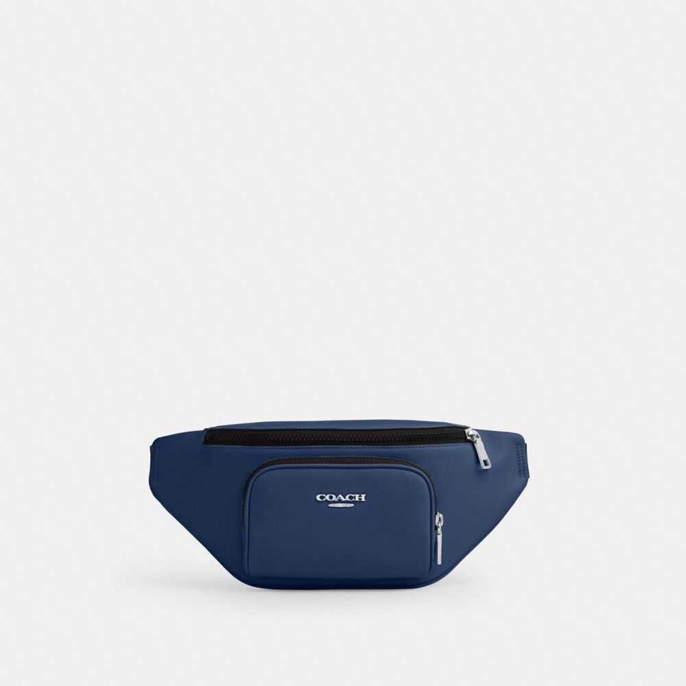 Racer Small Belt Bag - CBI47 - Silver/Deep Blue