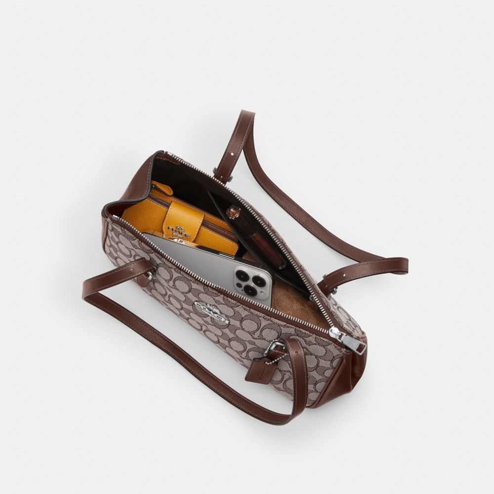 ASHER SHOULDER BAG IN SIGNATURE JACQUARD