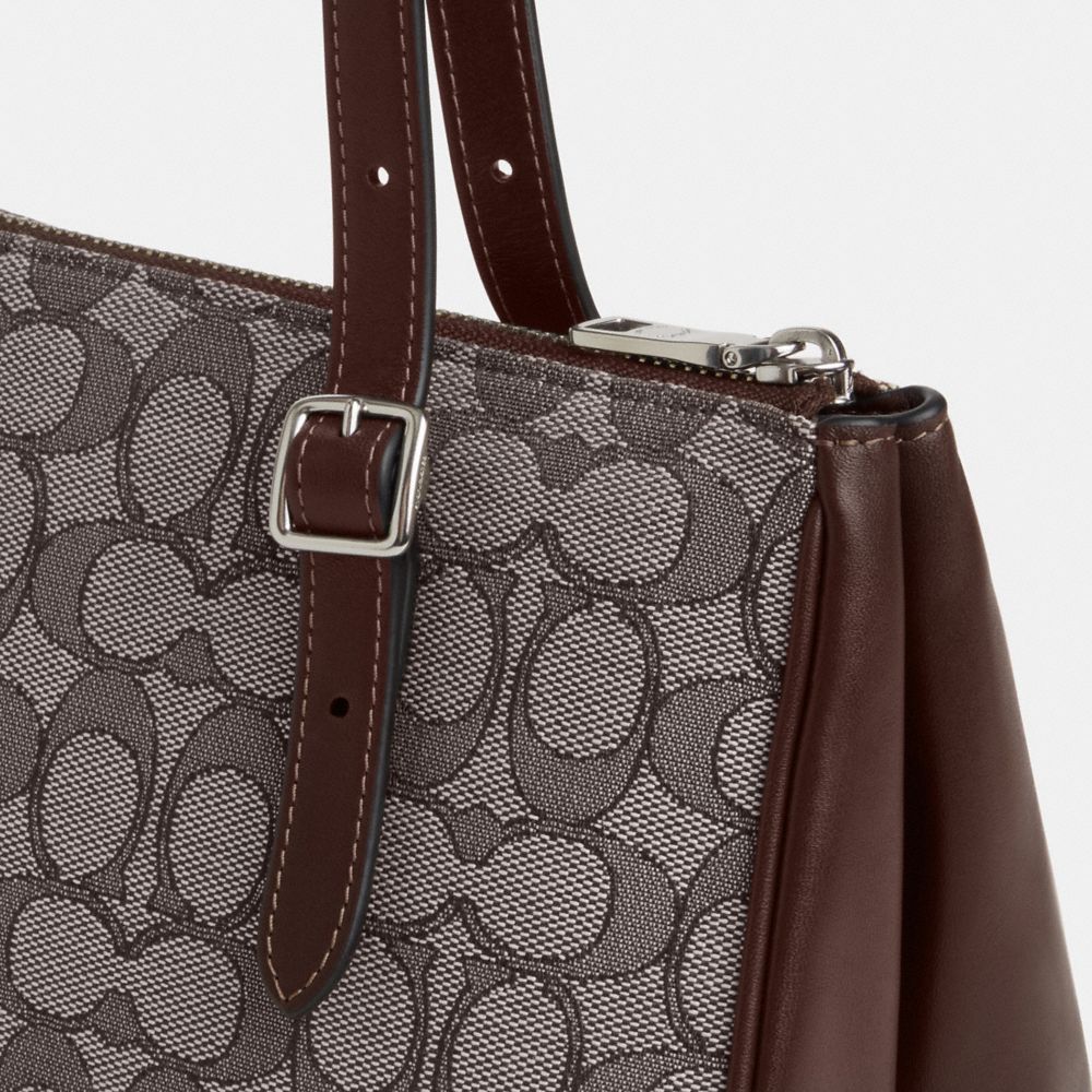 ASHER SHOULDER BAG IN SIGNATURE JACQUARD
