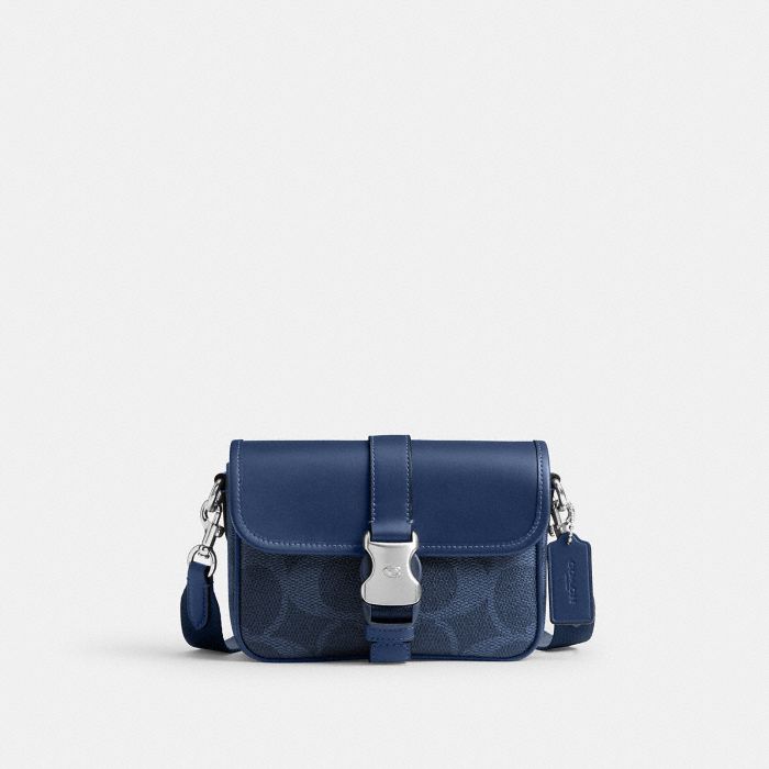 LEAGUE CROSSBODY IN MIXED SIGNATURE CANVAS