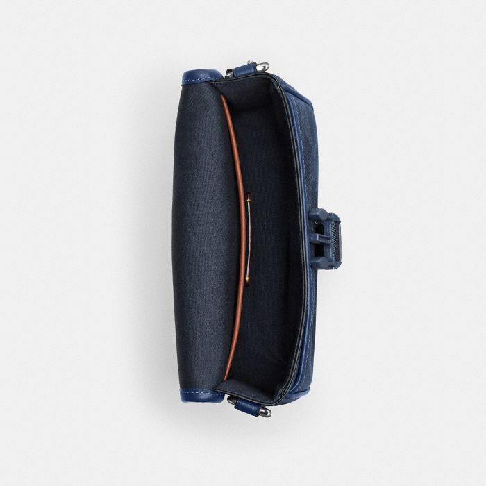 LEAGUE CROSSBODY IN MIXED SIGNATURE CANVAS