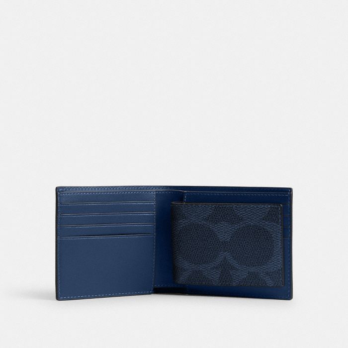 3-IN-1 WALLET IN MAXI SIGNATURE CANVAS
