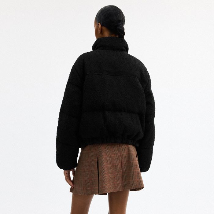 HERITAGE C CROPPED BOUCLE PUFFER