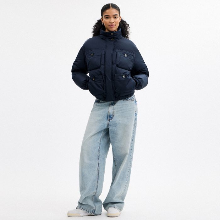 FOUR POCKET MID LENGTH PUFFER