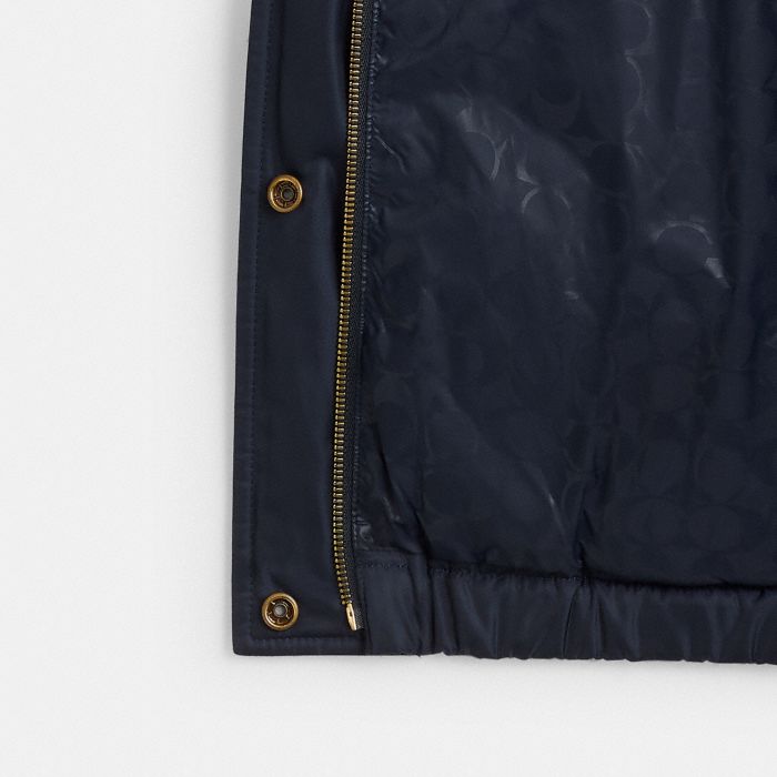 FOUR POCKET MID LENGTH PUFFER