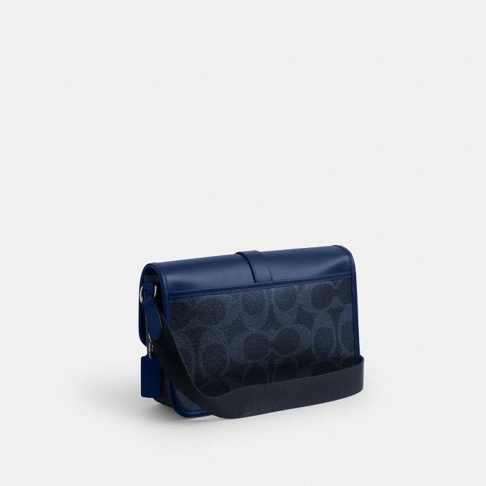 LEAGUE MESSENGER BAG IN MIXED SIGNATURE CANVAS