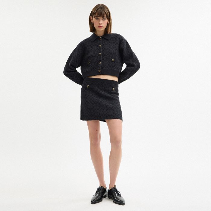 SIGNATURE CROPPED CARDIGAN