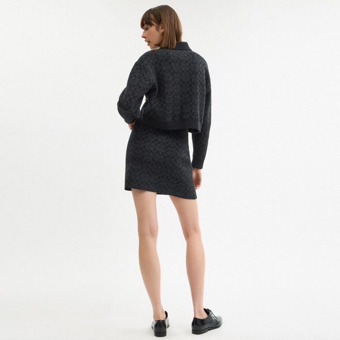 SIGNATURE CROPPED CARDIGAN