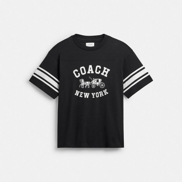 HORSE AND CARRIAGE RELAXED T-SHIRT IN ORGANIC COTTON