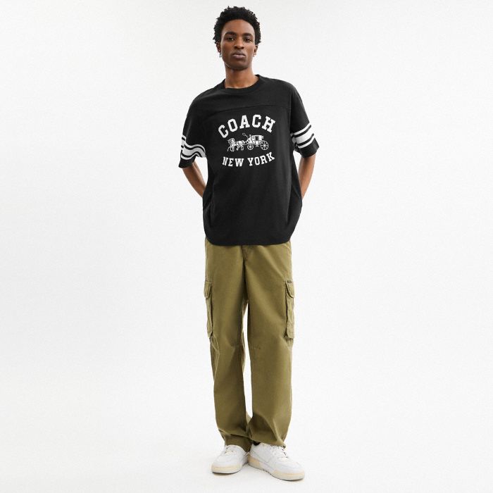 HORSE AND CARRIAGE RELAXED T-SHIRT IN ORGANIC COTTON