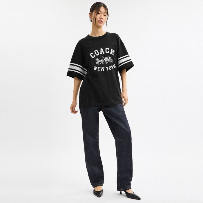 HORSE AND CARRIAGE RELAXED T-SHIRT IN ORGANIC COTTON