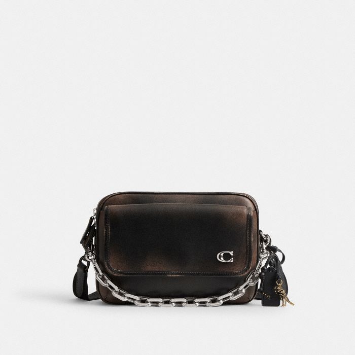 CHARTER FLAP CROSSBODY BAG 24 IN LOVED LEATHER