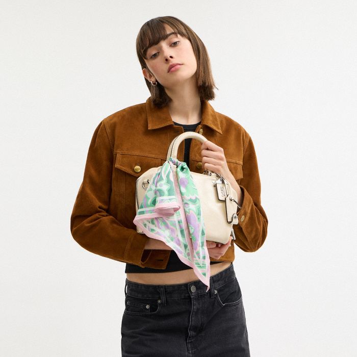 ANDREA PAISLEY PRINTED SILK TRIANGLE