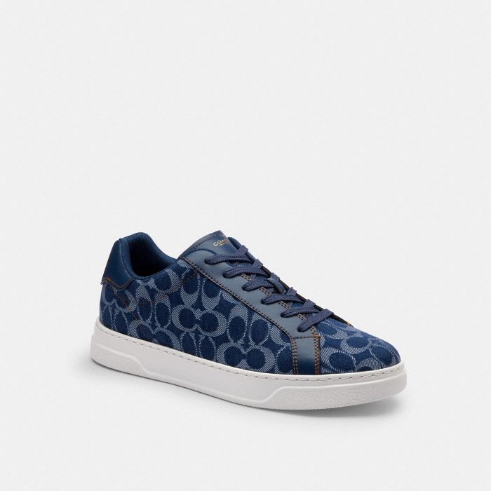 HIGH LINE SNEAKER IN SIGNATURE DENIM