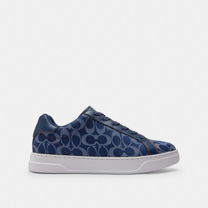 HIGH LINE SNEAKER IN SIGNATURE DENIM