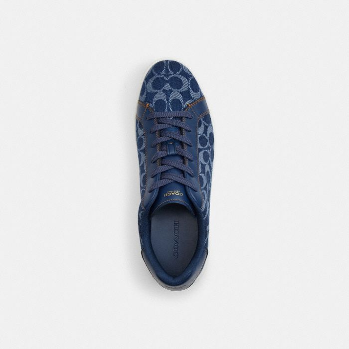 HIGH LINE SNEAKER IN SIGNATURE DENIM