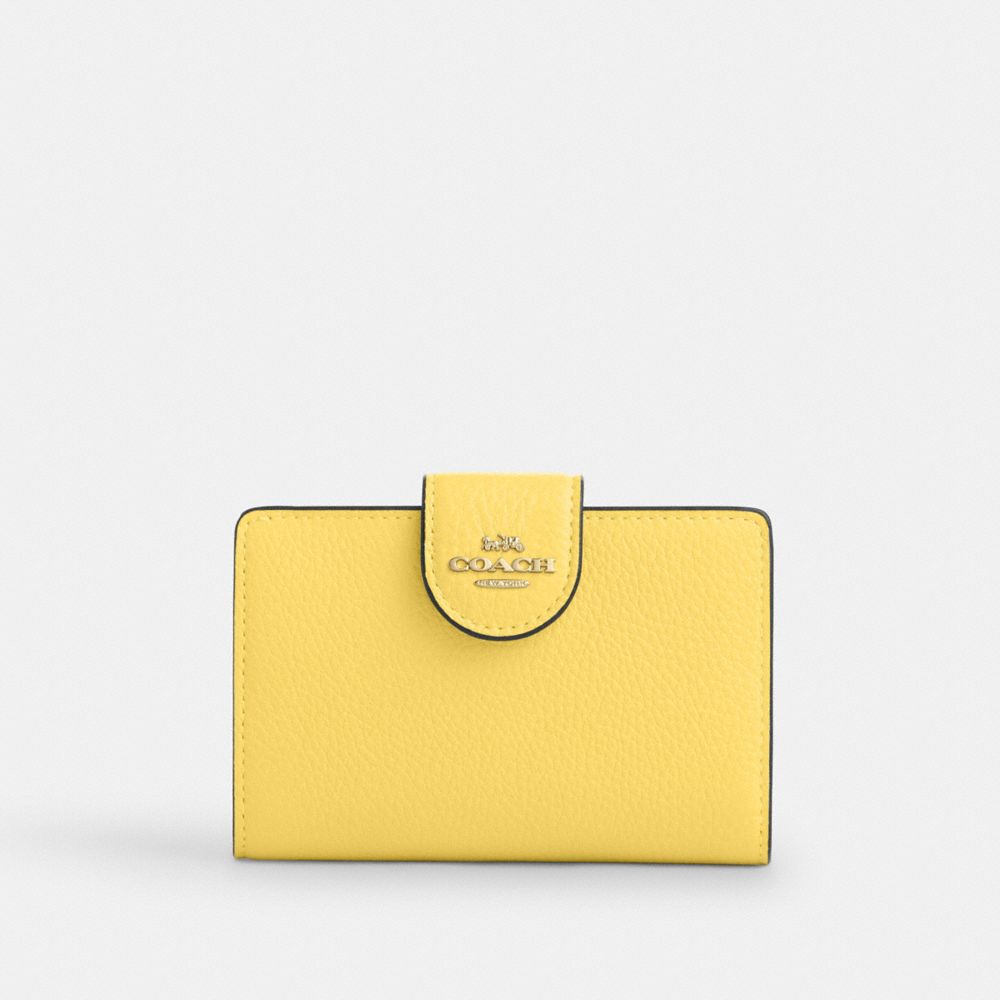 Medium Corner Zip Wallet - CBO41 - Gold/Yellow