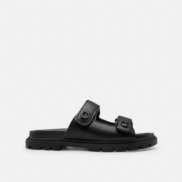 SCULPTED C DOUBLE BAND SANDAL