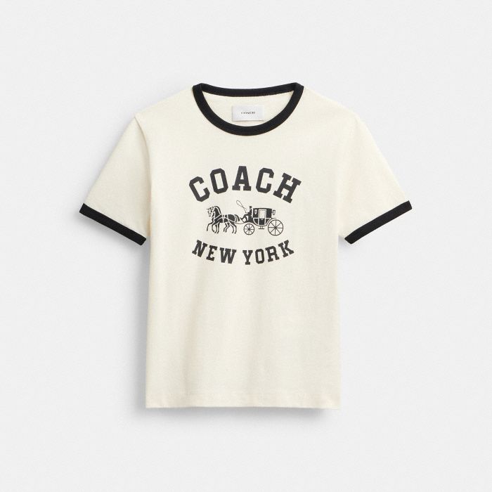 HORSE AND CARRIAGE RINGER T-SHIRT IN ORGANIC COTTON