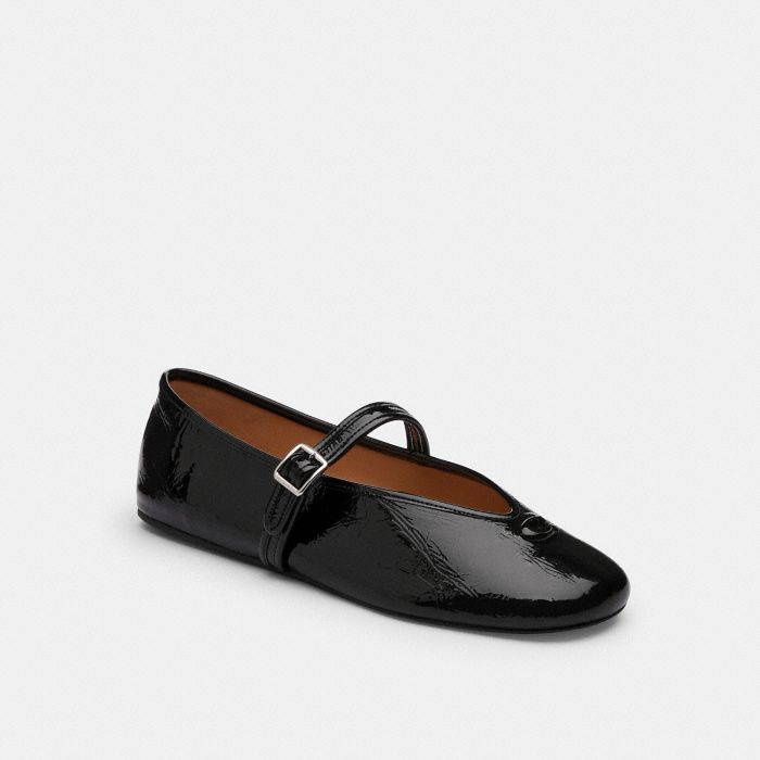 SCULPTED C CRINKLE PATENT LEATHER SOFT MARY JANE